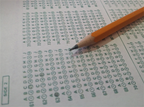 SAT Bubble Sheet and Pencil